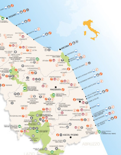 Cartina di Mappa Made in Marche